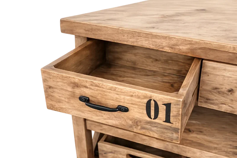 A177 Barra 118x45x95 en Madera natural - Mesas de comedor, Uruguay | Victoriana, vista 6