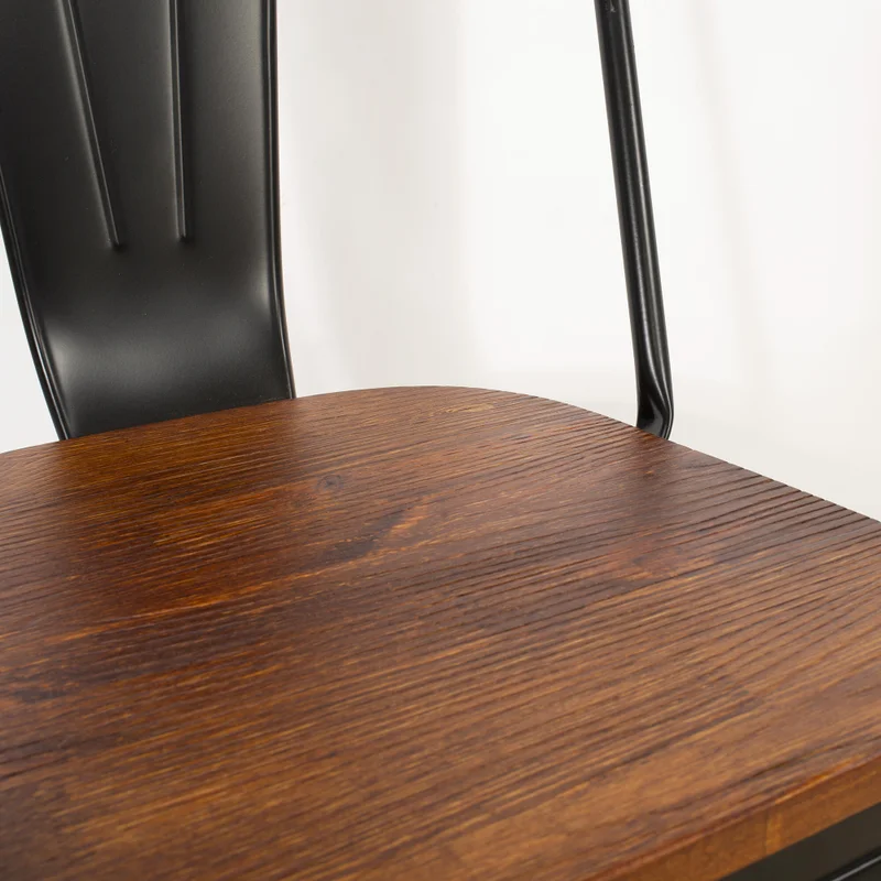Silla De Comedor Cy-2000w2 Metal Negro Estilo Tolix en Negro - Sillas, Uruguay | Divino, vista 4