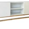 Rack para tv laca blanca - PRODUCTO CON DETALLES EN LA MADERA - en Blanco - Muebles para TV, Uruguay | Champagne Home, vista 2 de 5