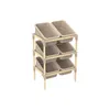 ESTANTERIA 6 CONTENERDORES 90X55X39CMS MEDERA Y PP en Beige - Bibliotecas, Uruguay | Koz, vista 1 de 2