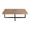 Mesa Ratona Central Madera-y-metal Natural-beige Respaldo Natural en Beige - Mesas de living, Uruguay | Divino, vista 3 de 4