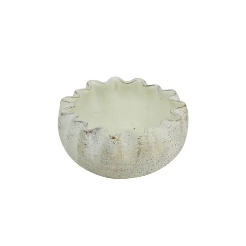 MACETA MEZCLA 21.5x21.5x10CM BLANCO en Blanco - Macetas, Uruguay | Koz