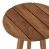 Set de Silla de Patio con Apoyabrazos Caraíva en Teca + Mesa Auxiliar en Marrón - Muebles para el exterior, Uruguay | Rústico Hogar, vista 4 de 5