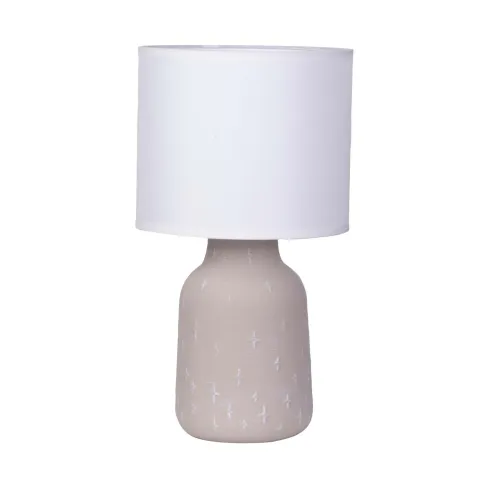 Lámpara De Mesa Ceramica Gris At21000 en Gris - Lámparas de mesa, Uruguay | Divino