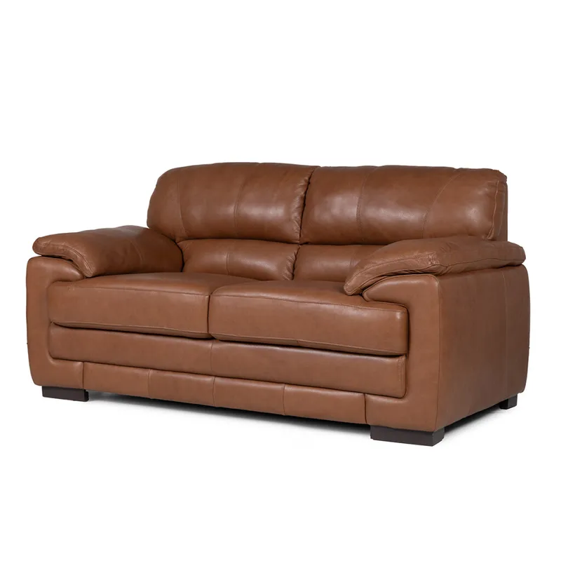Sofá Oxford - Cuero Advanced - 2 cuerpos - Maverick Telha (Preventa) en Marrón - Sillones y sofás, Uruguay | NYR