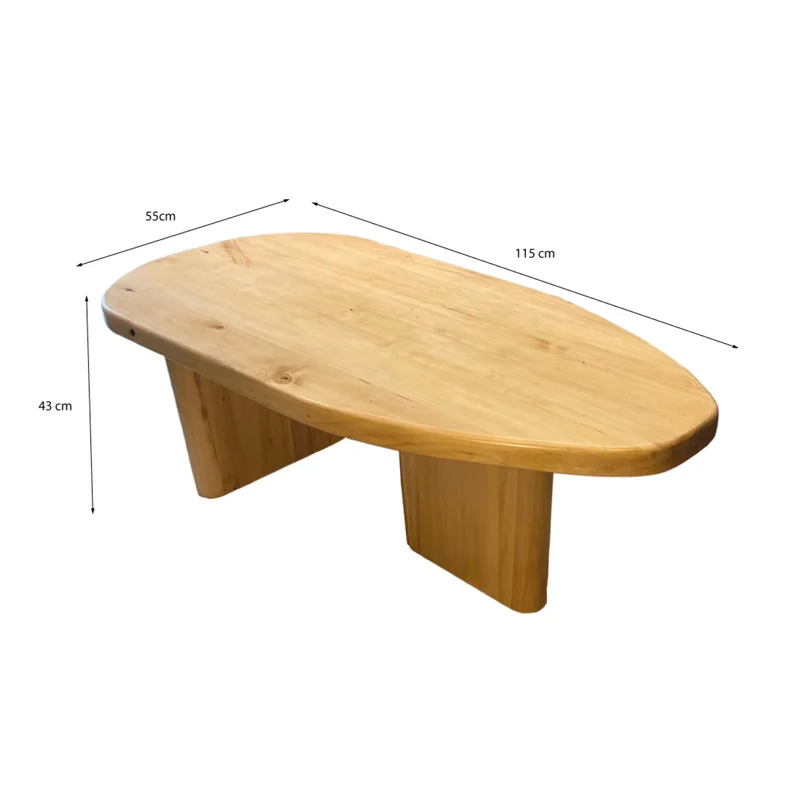 Mesa de centro Milo - Natural en Madera natural - Mesas de living, Uruguay | Walnut, vista 5