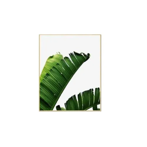 Marco Natural Banana Leaves II en Madera natural - Decoración de pared, Uruguay | Finkel