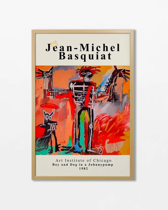 Basquiat - Boy and dog en Multicolor - Láminas, Uruguay | La Cuadrería