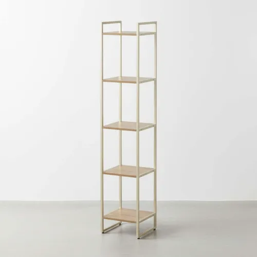 Estantería Mdf-y-metal Voss en Beige - Bibliotecas, Uruguay | Divino