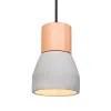 Lámpara en cemento y madera Serafina en Multicolor - Lámparas colgantes, Uruguay | Alta Gracia Deco, vista 2 de 4