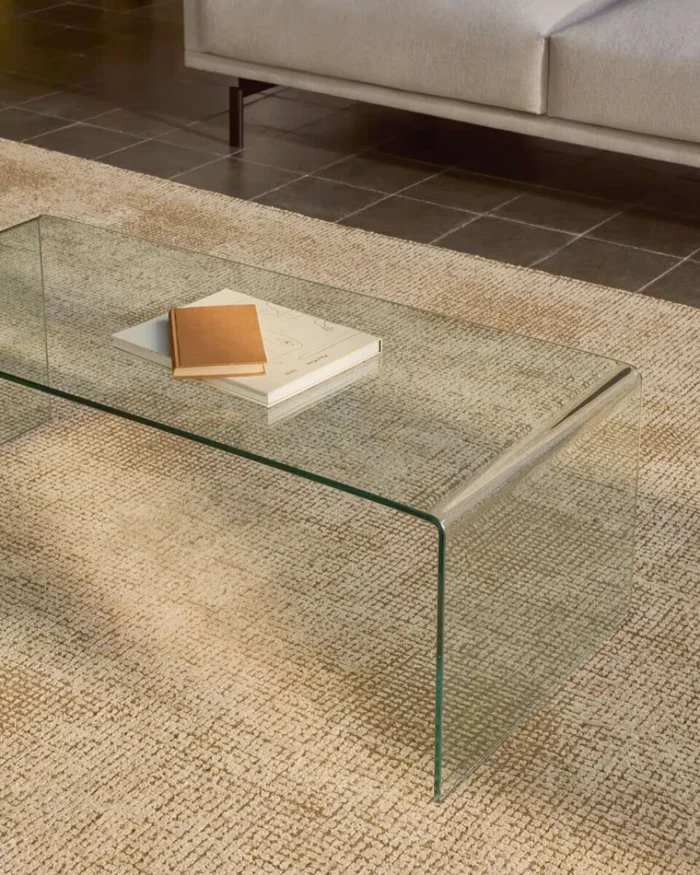 Mesa de centro Burano de cristal 110 x 50 cm - Mesas de living, Uruguay | Kavehome, vista 2