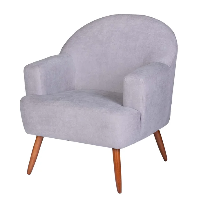 Butaca Tela-y-madera Gris Agata en Gris - Sillones y sofás, Uruguay | Divino, vista 4