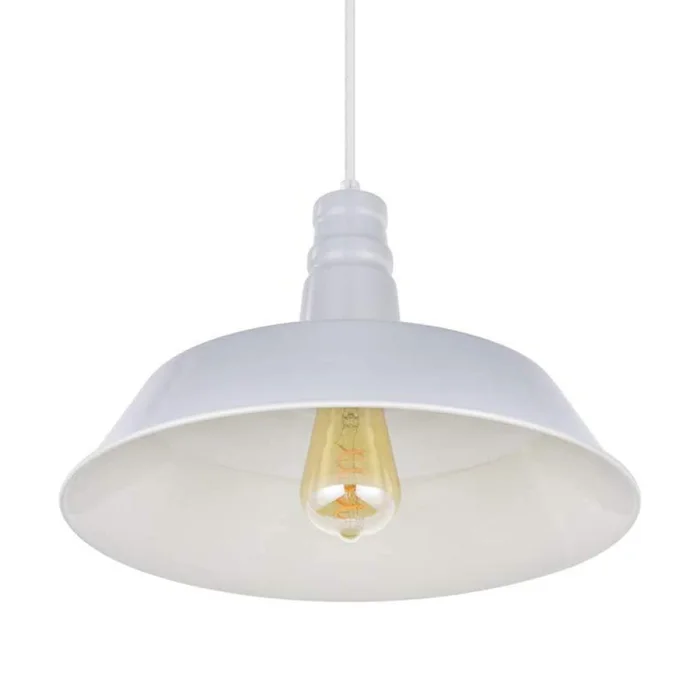 Lámpara Colgante Vintage Bell Blanco ø 36cm en Blanco - Lámparas colgantes, Uruguay | Serlux, vista 4