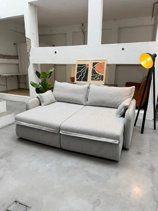 Sofá Petrópolis 3 Cuerpos (210cm) EASY CLEAN – Gris en Gris - Sillones y sofás, Uruguay | Berna Home, vista 4