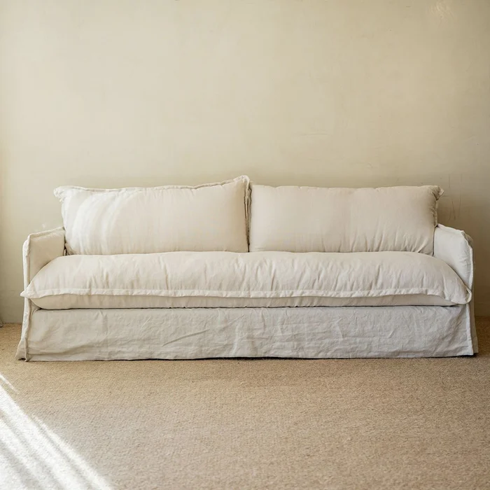 Sillón Elsa 220 lino tiza - Sillones y sofás, Uruguay | De Arcos, vista 3