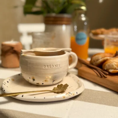 Cápsula dulce (taza y plato) en Beige - Decoración, Uruguay | Dreams On Time, vista 2