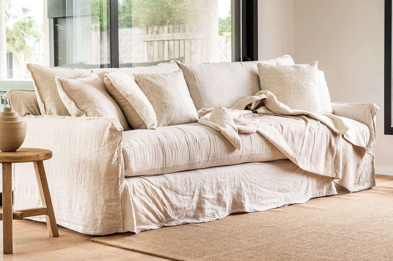 SILLON ALMA XL LINO CRUDO - 2.80 MTS en Blanco - Sillones y sofás, Uruguay | La Iberica, vista 11