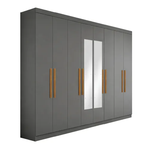 Ropero Placard 8 Puertas Paris Con Espejos en Onix - Mesas de living, Uruguay | Soy Hogar