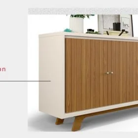 Aparador Mueble Buffet Bargueño 4 Puertas Brise en Blanco - Aparadores y recibidores, Uruguay | Soy Hogar, vista 2