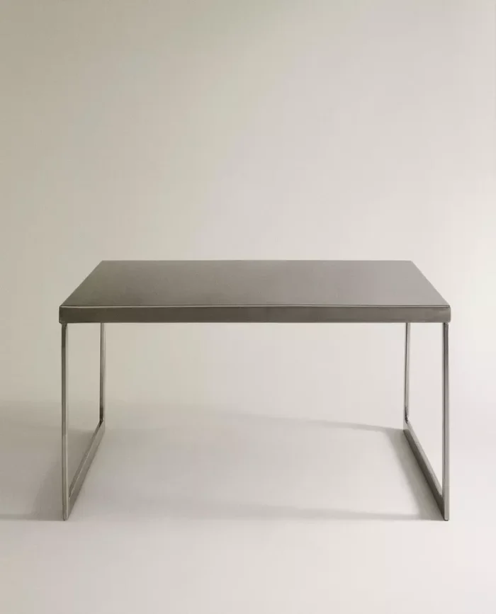 MESA AUXILIAR CUADRADA INOX en Gris - Mesas de living, Uruguay | Zara Home, vista 2