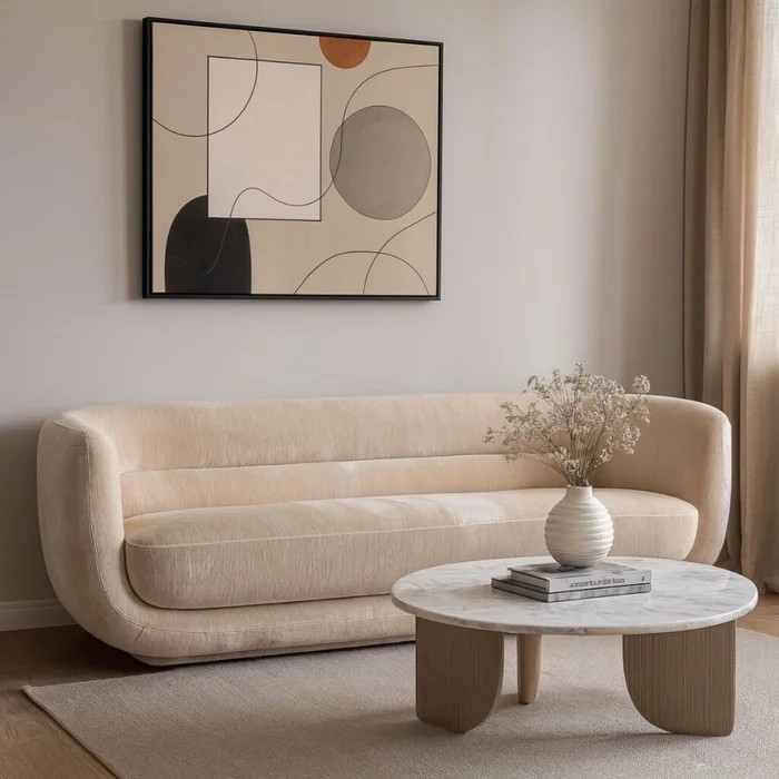 SOFA OREO BLANCO 3 CUERPOS en Beige - Sillones y sofás, Uruguay | Viasono