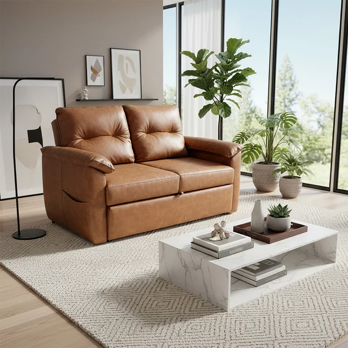 Sillon Sofa Cama 2 Cuerpos Retractil Y Reclinable en Marrón - Sillones y sofás, Uruguay | Soy Hogar, vista 2