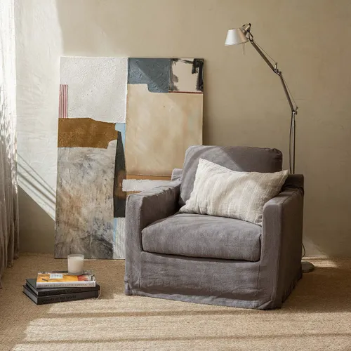 Sillón Ben lino Vizón en Gris - Sillones y sofás, Uruguay | De Arcos