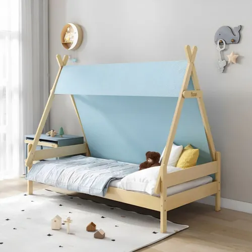 CAMA INFANTIL FOREST BEIGE 1 PLAZA, Uruguay | Viasono