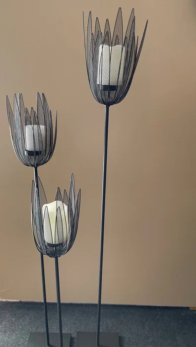 Candelabro CARDO grande en Negro - Decoración, Uruguay | Simple Deco