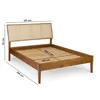 Cama 2 Plazas Madera Marron Praga en Amarillo - Dormitorio, Uruguay | Divino, vista 3 de 4