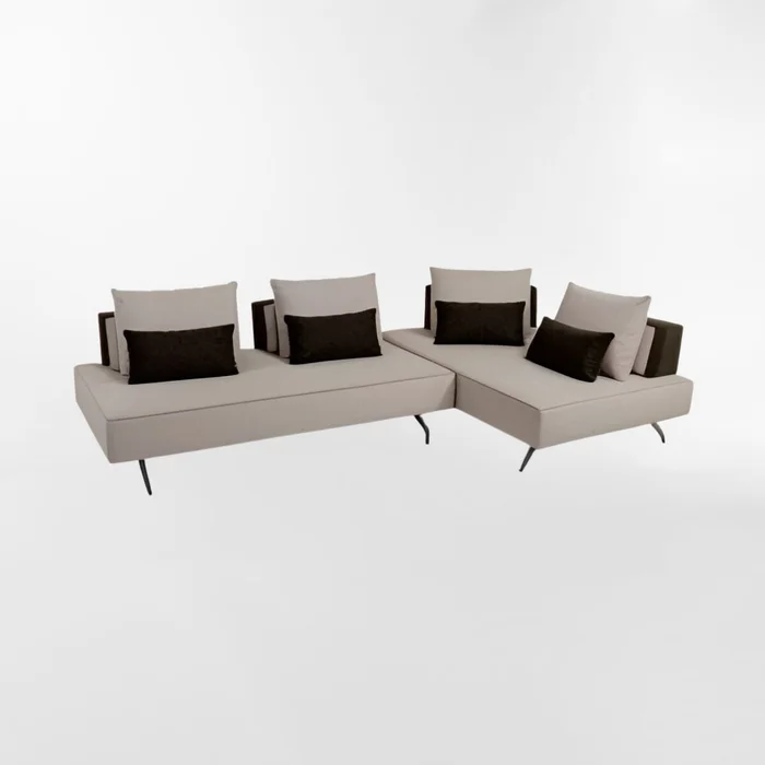 Sofá modular DOMINO Beige en Beige - Sillones y sofás, Uruguay | Viasono, vista 3