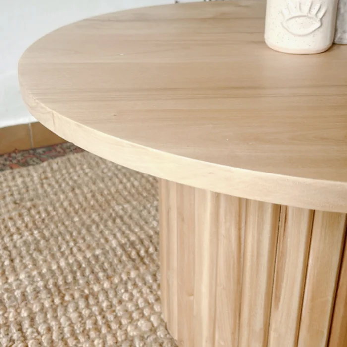 Mesa ratona redonda en Madera natural - Mesas de living, Uruguay | Decoramuss, vista 7