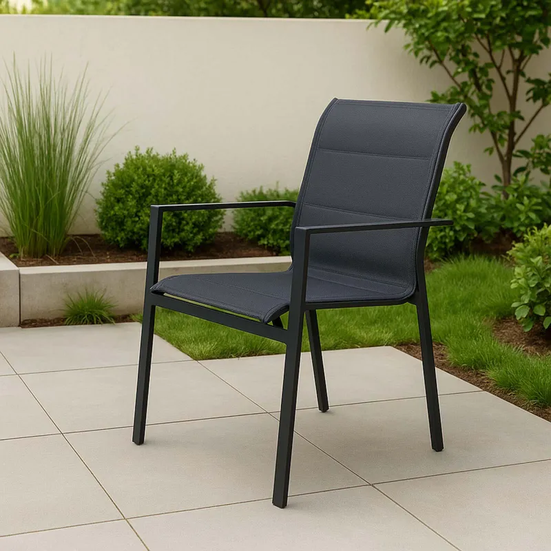 Silla De Exterior Aluminio Gris Portofino en Gris - Muebles para el exterior, Uruguay | Divino
