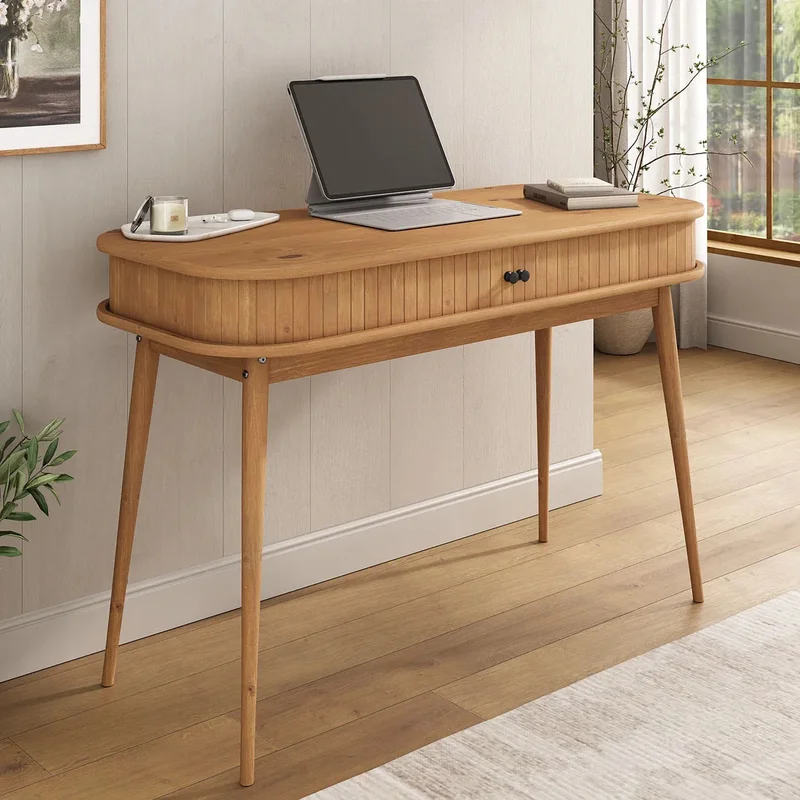 Escritorio Jani con Rolltop - Madera Maciza en Madera natural - Escritorios, Uruguay | Balton, vista 14