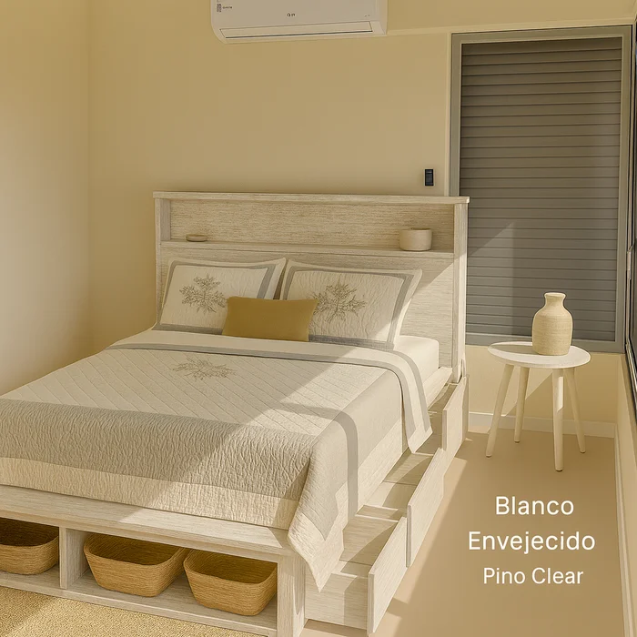Cama Ginebra en Madera natural - Dormitorio, Uruguay | Tree House Deco, vista 11