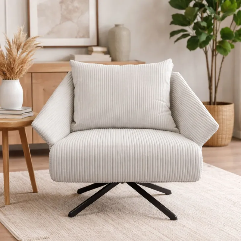 POLTRONA MILO Beige en Beige SKU - Butacas, banquetas y puffs, Uruguay | Viasono