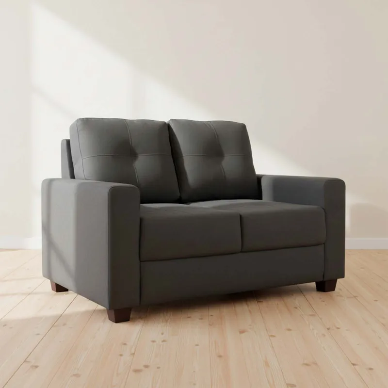 Sillón 2 Cuerpos Tela Gris Piria Gris Osc en Gris - Sillones y sofás, Uruguay | Divino