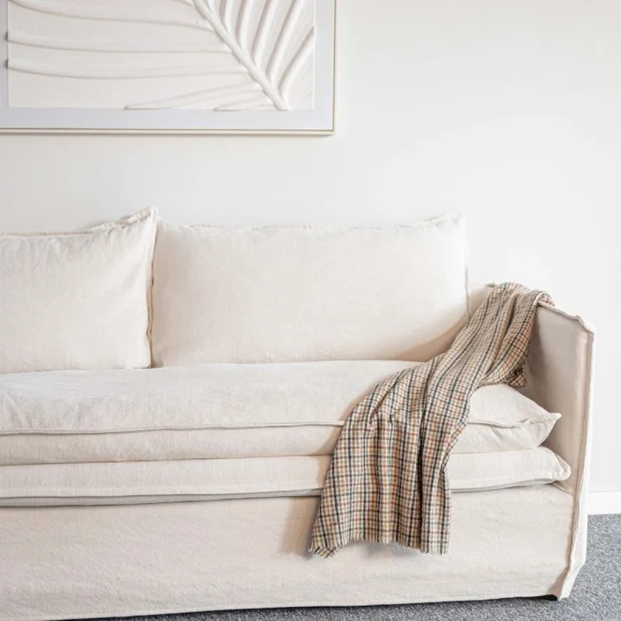 Sofá Confortare - 2 Cuerpos / Crudo en Beige - Sillones y sofás, Uruguay | Fábrica Italiana, vista 2
