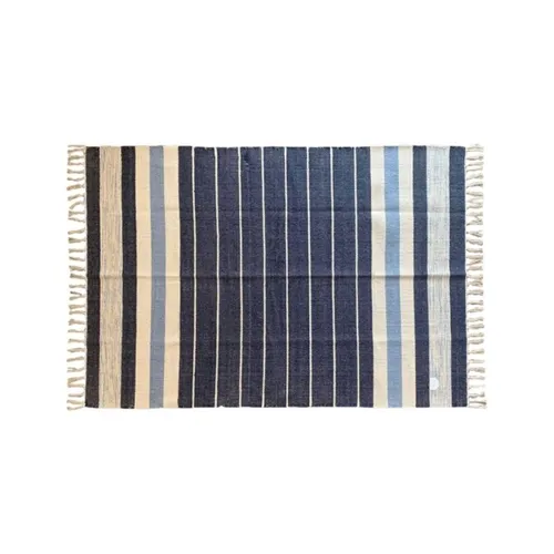 ALFOMBRA C/FLECOS 122X178CM CENTRO AZUL - Textiles, Uruguay | Decohogar