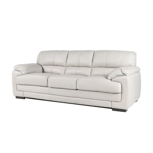 Sofá Oxford - Cuero Básico - 3 cuerpos - Arena en Beige - Sillones y sofás, Uruguay | NYR