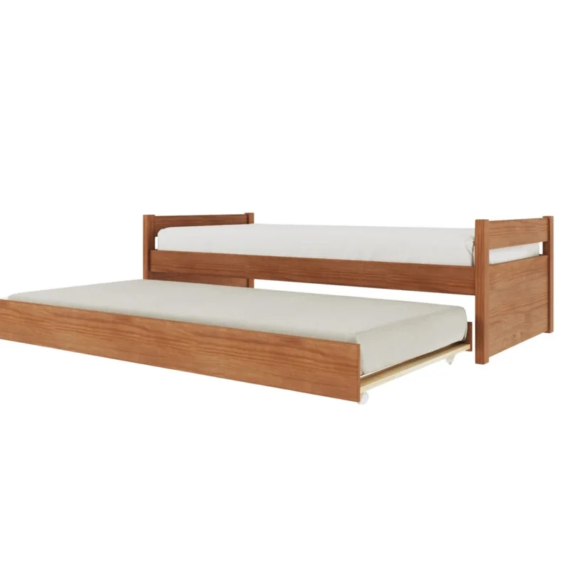 Cama Marinera 1 plaza - Nois - Madera Maciza - Marrón en Blanco - Dormitorio, Uruguay | Ecowood, vista 3