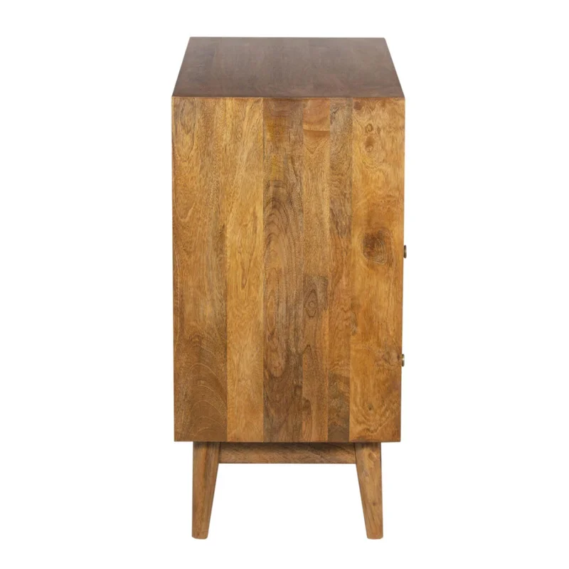Comoda 3 Cajones Madera-de-mango Marron Parker en Marrón - Cómodas, Uruguay | Divino, vista 5