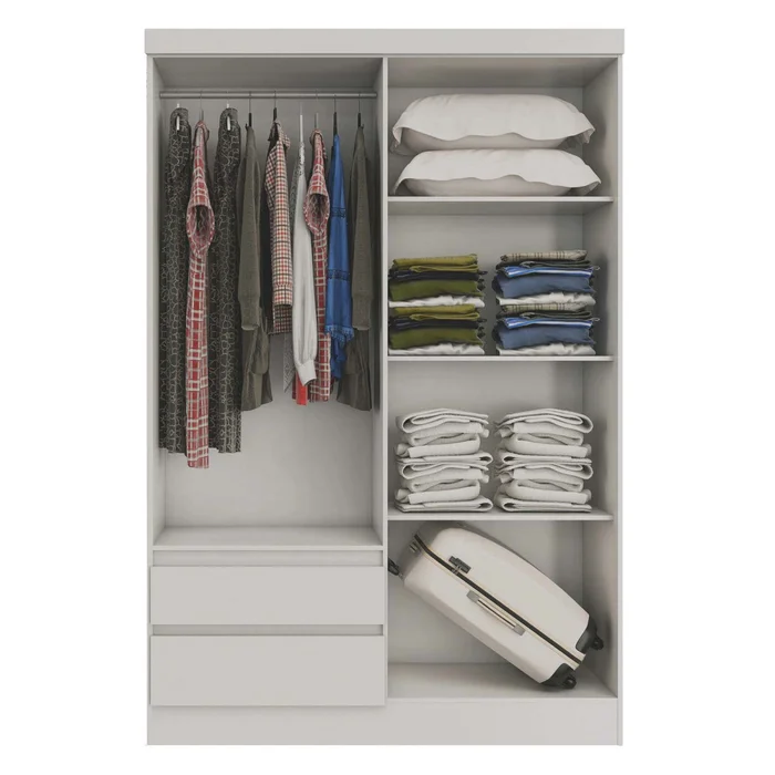 Placard Ropero 4 Puertas Mdp Blanco 0400r Viena en Blanco - Roperos y placares, Uruguay | Divino, vista 2