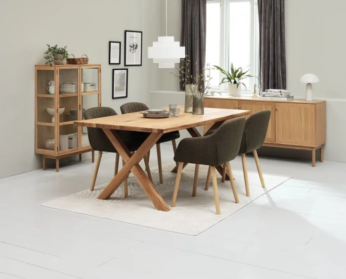 Mesa de comedor GRIBSKOV 100x180 roble en Madera natural - Mesas de comedor, Uruguay | JYSK, vista 2