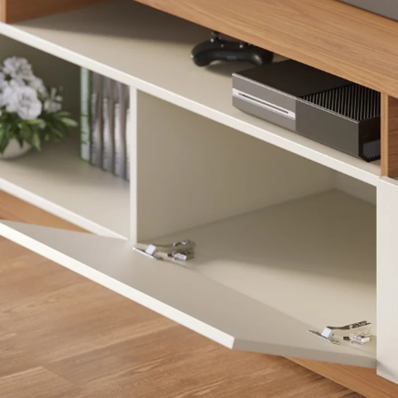 Rack Tv Panel Led Lcd Mueble Living Comedor Humaita en OFF WHITE MATTE/FREIJO - Muebles para TV, Uruguay | Soy Hogar, vista 5