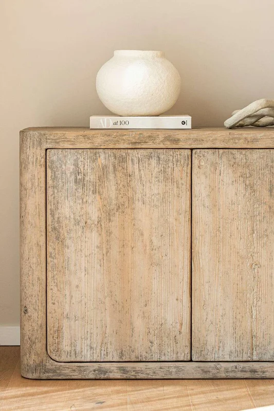 APARADOR BALZAC - PINO MACIZO RECICLADO GRIS - 2.53 MTS en Madera natural - Bibliotecas, Uruguay | La Iberica, vista 10