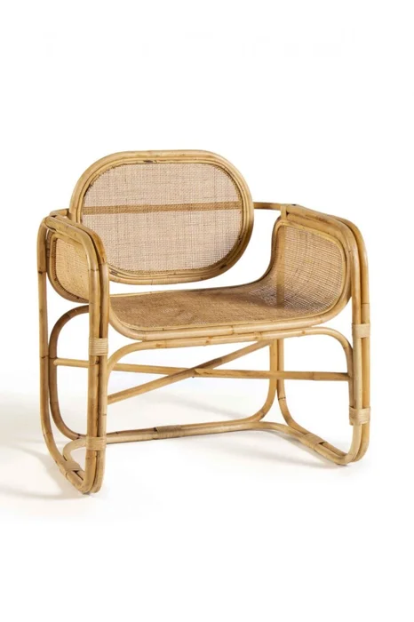 BUTACA MARTA RATTAN NATURAL 81X72X87H 32563 en Beige - Butacas, banquetas y puffs, Uruguay | Vinibel