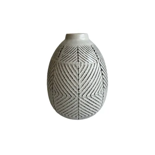 FLORERO SQUARE 16.5X16.5X21CM BLANCO en Blanco - Jarrones, Uruguay | Koz