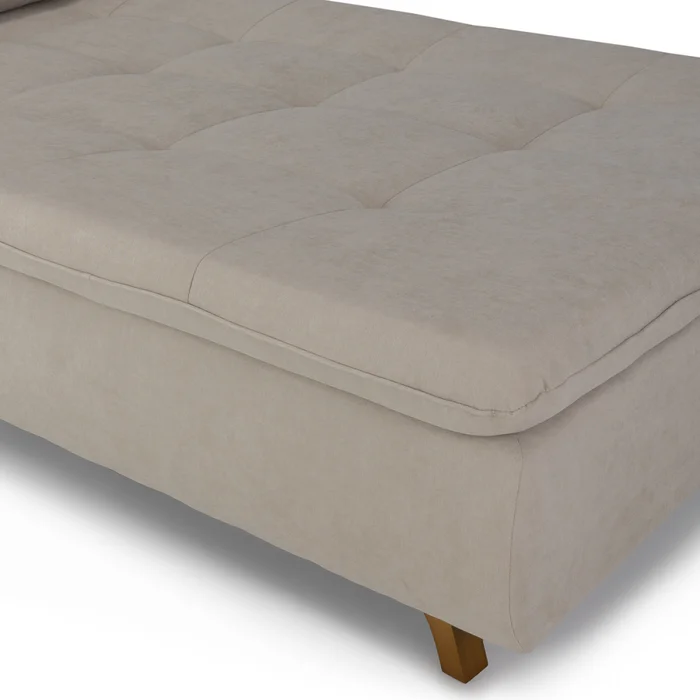 Sofá Cama Maira - Tela Microfibra - 9901 (Soft Beige) en Beige - Sillones y sofás, Uruguay | Nyr, vista 4