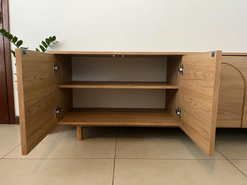 Rack Arco 180 cm – Olmo en Madera natural - Muebles para TV, Uruguay | Berna home, vista 3